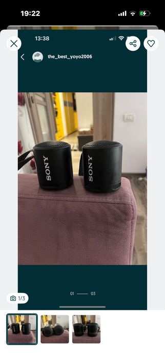 Boxe portabile  Sony XB13