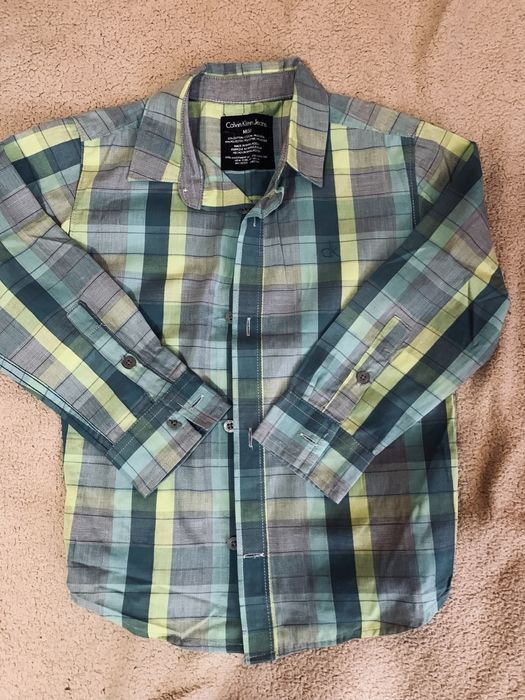 Стильная рубашка в клетку Calvin Klein Jeans (Размер M / 5)