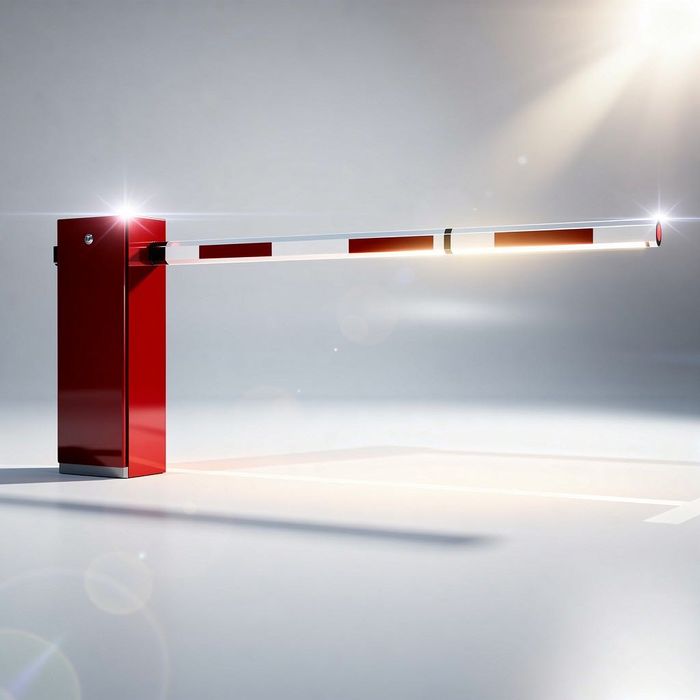 Готовый комплект автоматический шлагбаум со стрелой стойка ограждения