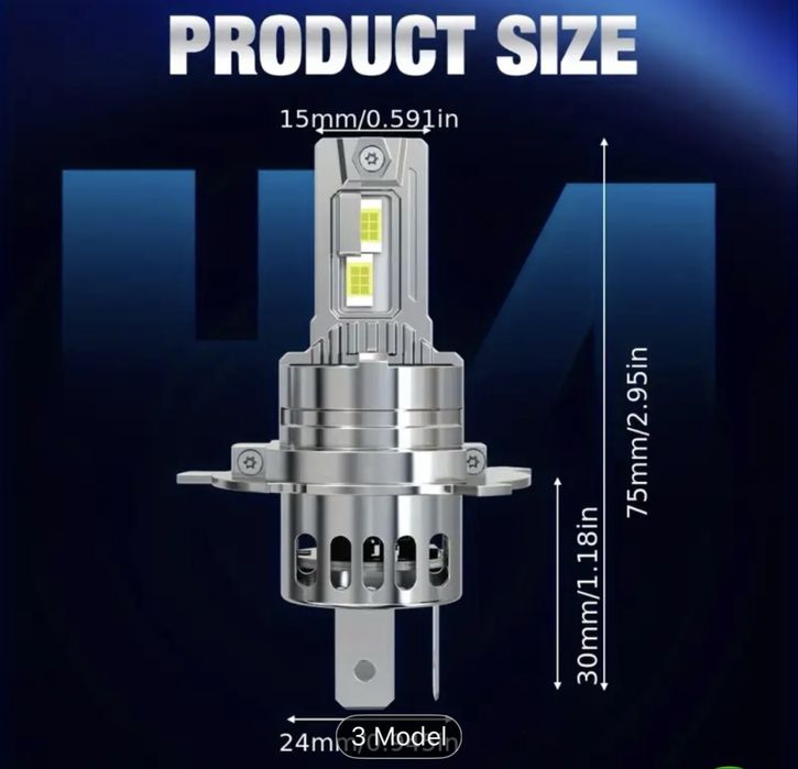 Set 2 becuri H4 led calitate superioara