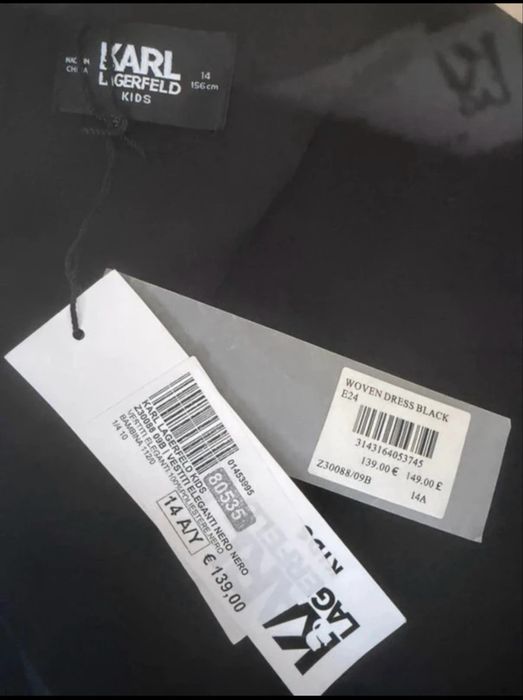 Rochie / Romper Karl Lagerfeld Kids originală, mărimea 14 ani (156 cm) cu etichete atasate