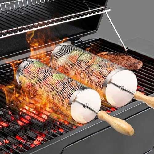 Нови Грил кошници неръждаема стомана 304 BBQ аксесоар 2 броя за месо