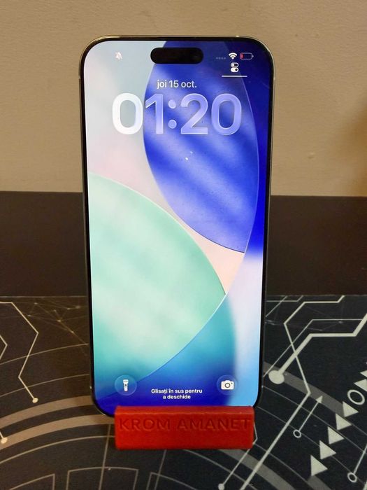 iPhone 16 PRO MAX WHITE / 256 GB / Bat.88% / Garantie * Krom Amanet Margeanului *