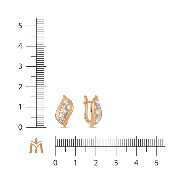 Серьги золотые Российские