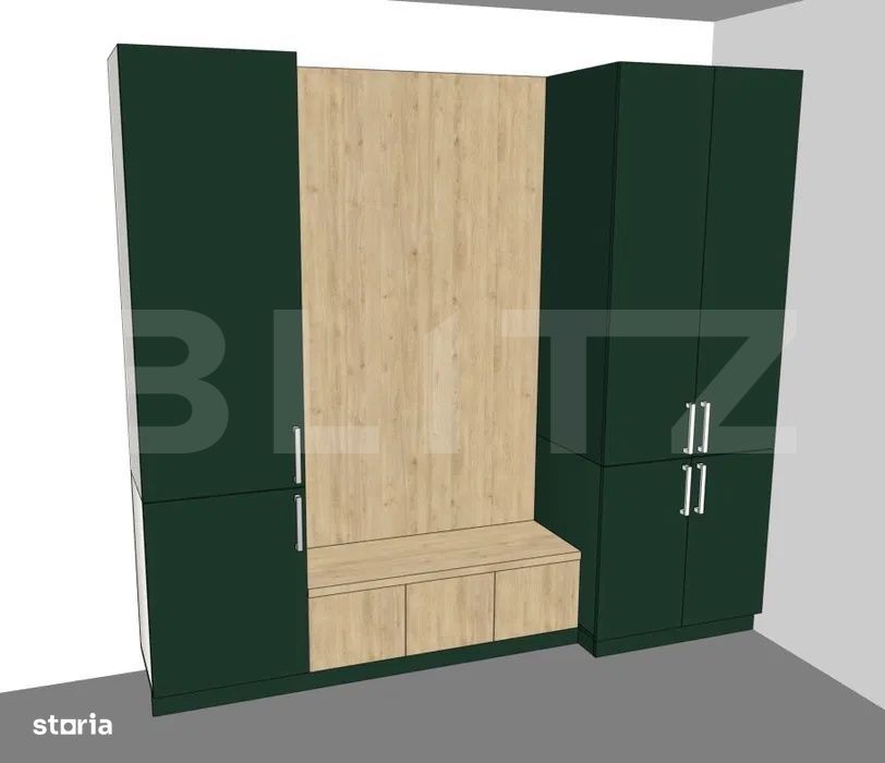 Apartament 1 camera, 38,5 mp, zona Someseni!