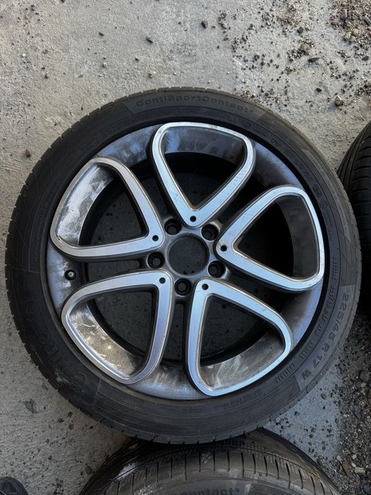 Оригинални Mercedes джанти 17 с летни гуми Continental