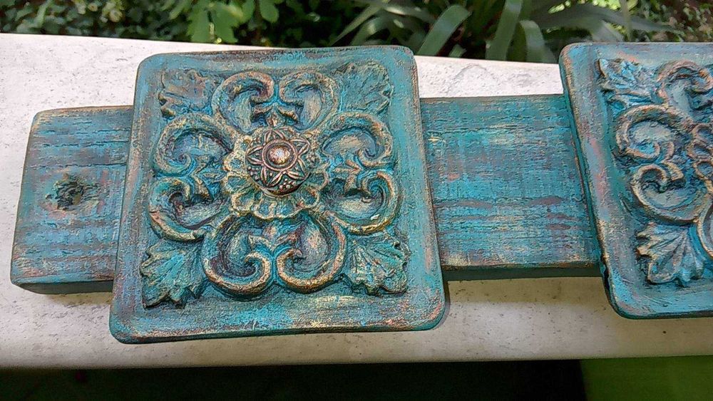 мароканска закачалка в тюркоазеносиньо