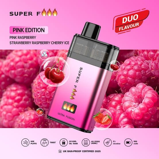 Vape 60.000 Puffs 2 Arome Crystal Super Fire Reincarcabil