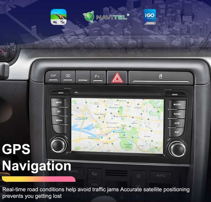 Мултимедия за Audi A4 B6 B7 RS4 навигация Android плеър 2DIN А4 Ауди, 2DIN, Audi A4 B6, B7
