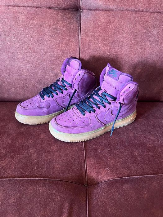 Nike air force 1 Mid WB GS Bordeaux Suede originali noi