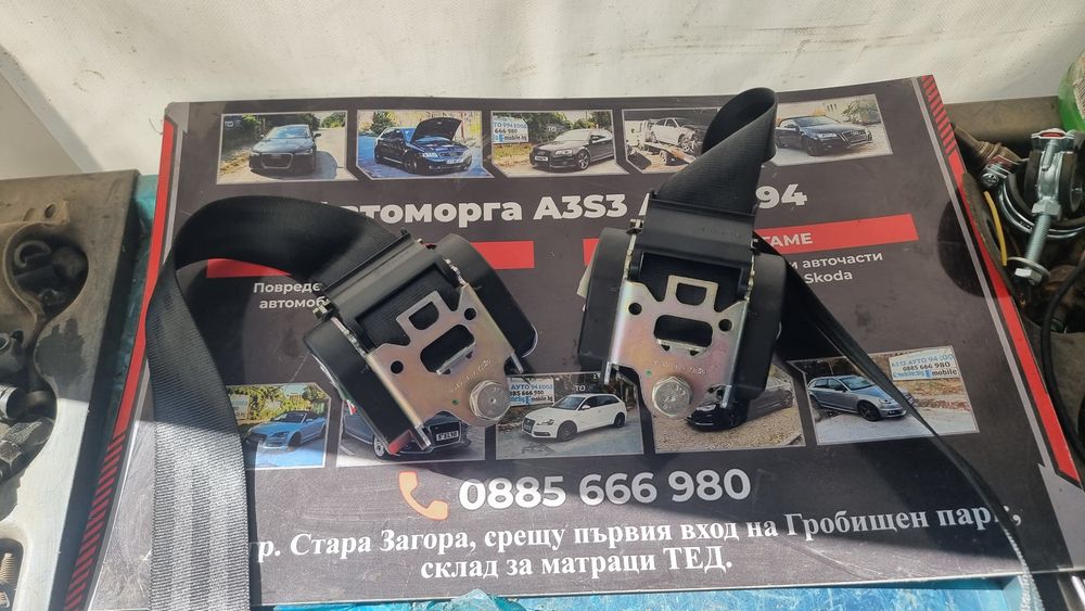 Оригинални задени колани за Audi A3 S3 8V (2012-2020) - 8V3857805V04