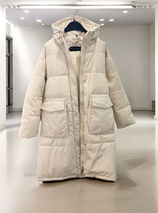 Geaca de iarna puffer, bej, Vero Moda L