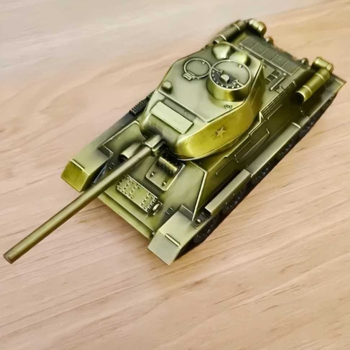 Macheta tanc metalica T34-85 scara 1:43 16 cm