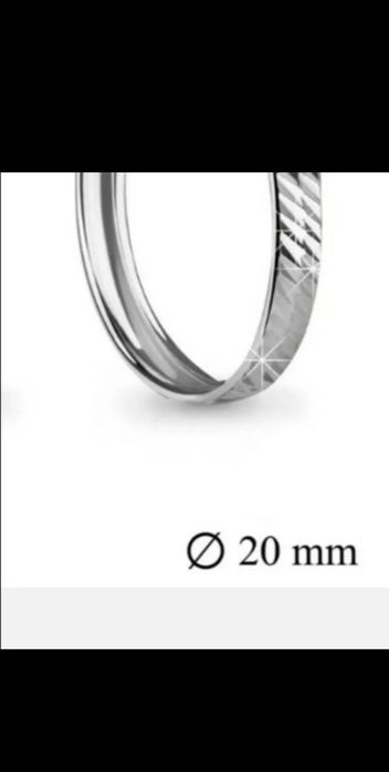 Серьги-конго серебро