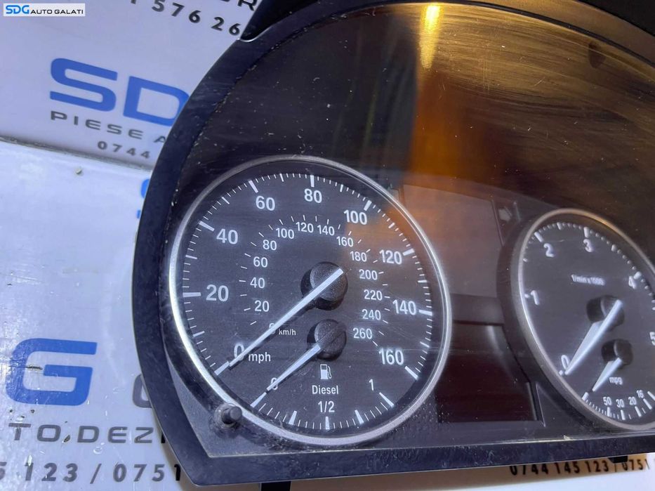 Ceas Ceasuri Cluster Instrumente Bord BMW Seria 3 E90 E91 2004 - 2010 Cod 9110206 911020605 1025380 102538051 [2812]