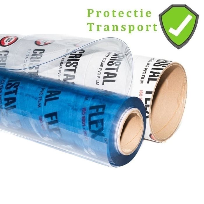 0.8 mm | 1.80 m x 30 m - Folie transparenta pentru inchidere terasa, foisor - Cristal Flex 800