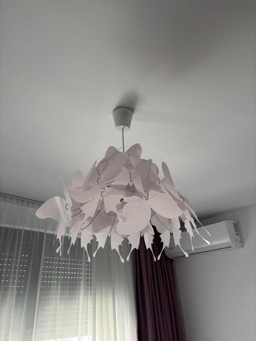 Lustră pentru copii FARFALLA 1xE27/60W/230V roz