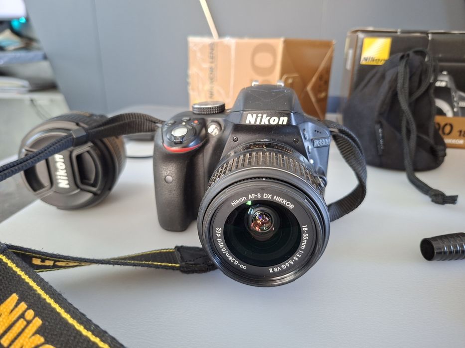 Продавам NIKON D3300 + 2 обектива + чанта + аксесоари