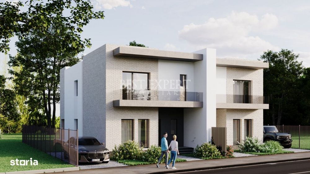 Duplex de vanzare -4 camere, 184 mp utili, curte proprie, 2 Parcari