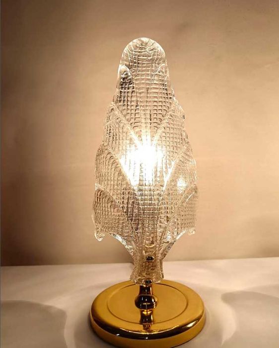 Veioze accent Art Deco sticlă Murano Barovier, vintage Mid Century