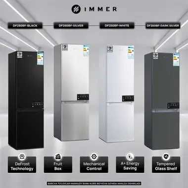 Холодильник IMMER DF250BF 250 л /180 см/АКЦИЯ/ с доставкой и гарантией