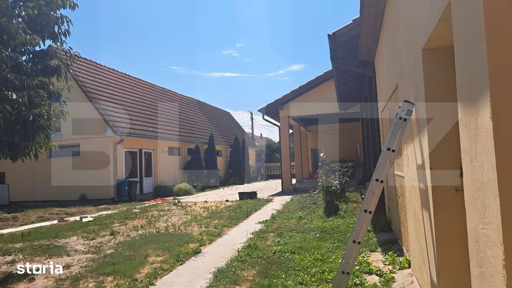 Casa 500 mp, spatiu comercial 122 mp, teren  7900mp - Botiz
