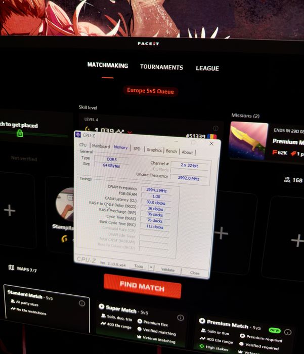 Kit Memorii Corsair Vengance  RGB 32gb Ram DDR5 6000