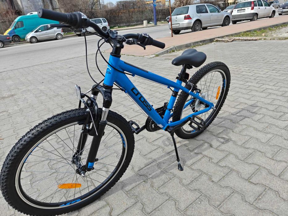 CROSS Алуминиев велосипед 24" RIDER син
