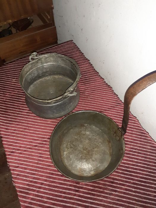 Стар меден (бакърен) тиган и котле