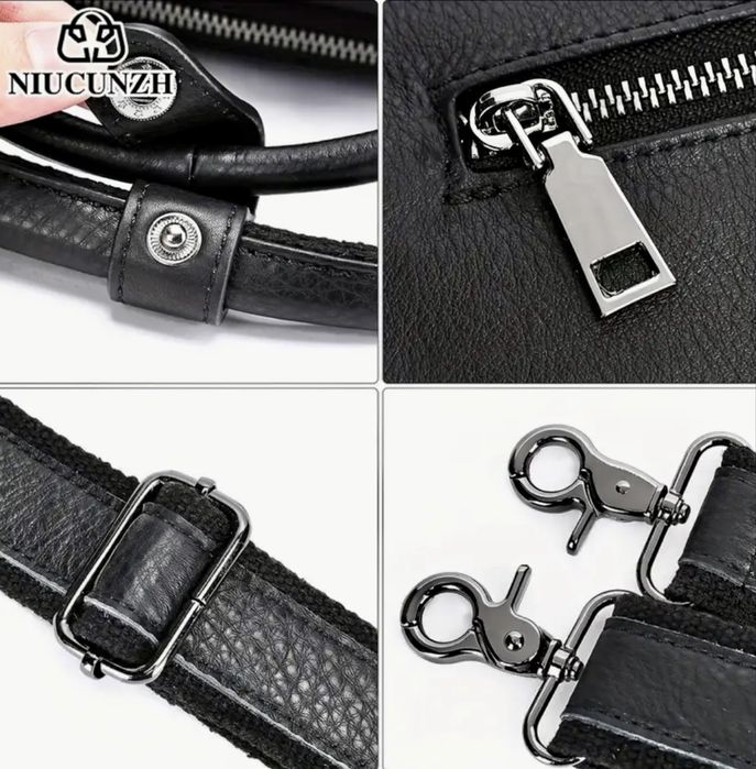 Мъжка кожена бизнес чанта/Професионално куфарче за лаптоп -10%Промоция