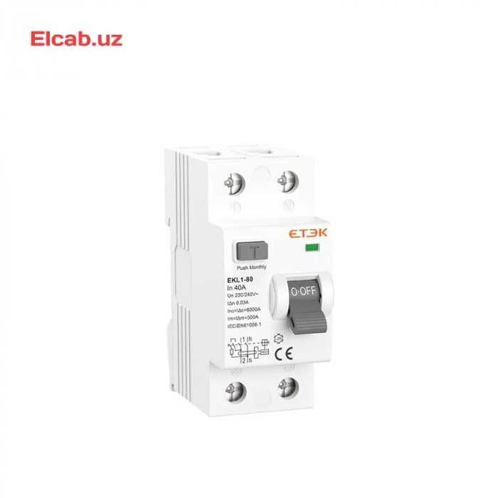 УЗО RCCB 6KA 1P+N 63A 30mA Type AC