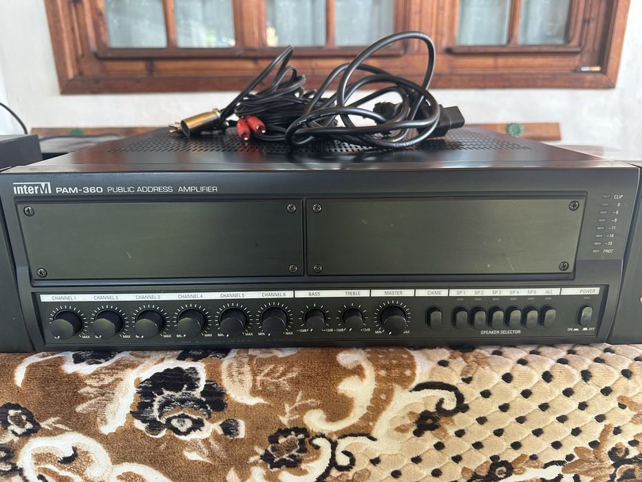 Amplificator Mixer Audio Profesional Inter-M PAM-360 – 360W / 100V / 5 Zone