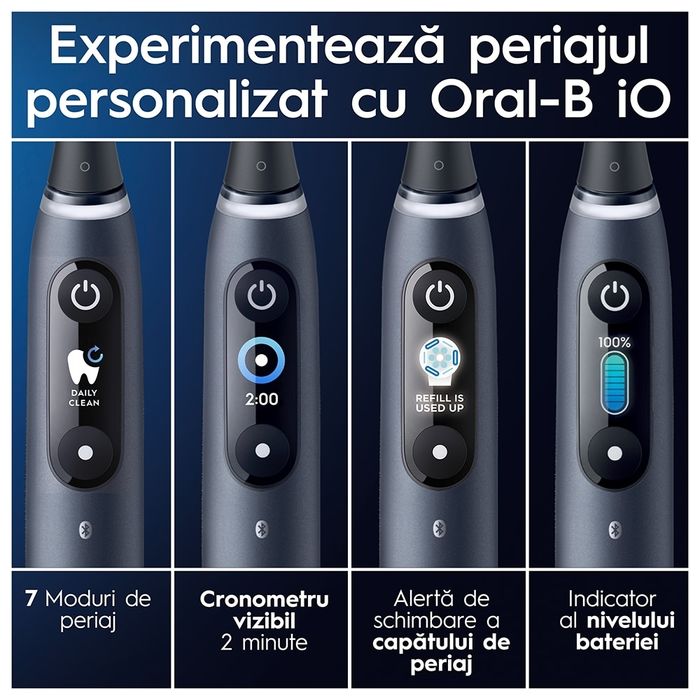Oral-B iO9 - Двоен Комплект Ел. Четки за зъби Black Onyx & Rose Quartz