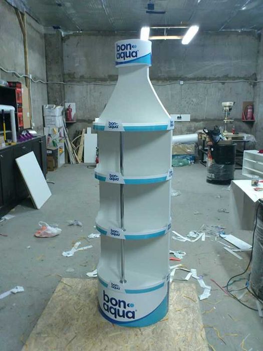 Торговое оборудование: стеллажи, витрины, стойки, островки под ключ