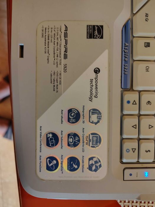 Vand laptop Acer Aspire 5920