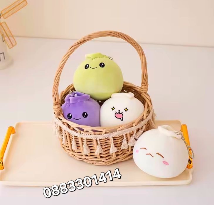 Плюшени Dumplings Squishy Fidget Антистрес Дъмплинг скуиши