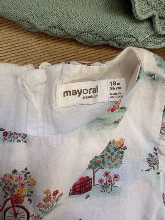 Mayoral рокля и жилетка 18м