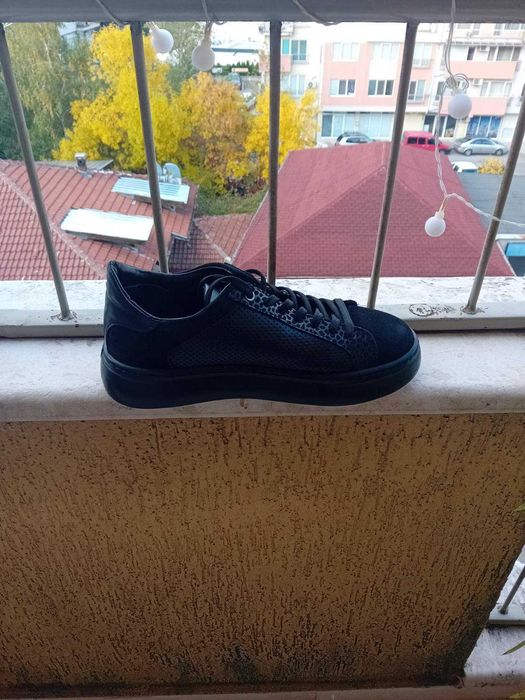 Женски спортно-елегантни маратонки от естествена кожа