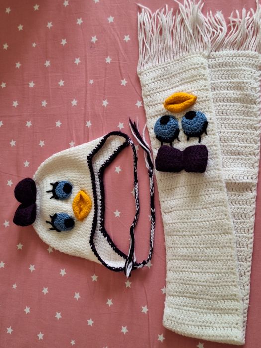RATUSCA-Set-BEBE-TRICOTAT-Caciula și fular-(0-6 luni)