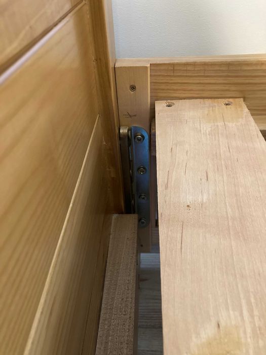 Pat lemn masiv de frasin tip casuta