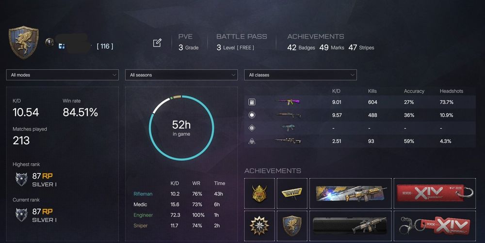 Продам аккаунты Warface(Варфейс) читай описание