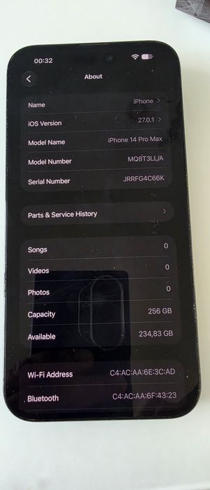 Продавам iphone 14 Pro Max E-sim, 256 gb