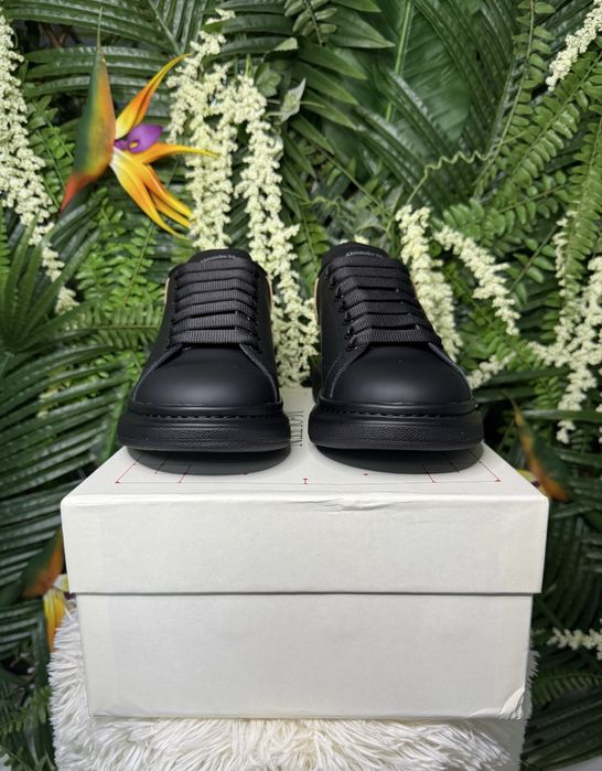 Alexander McQueen Oversized Black Gold Patch