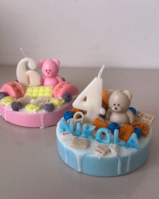 Ароматна свещ торта