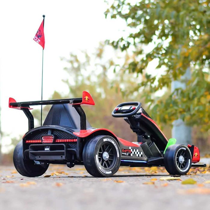 Kart electric pentru copil 3-11 ani, Racing F1 2x 45W 12V cu RC RED