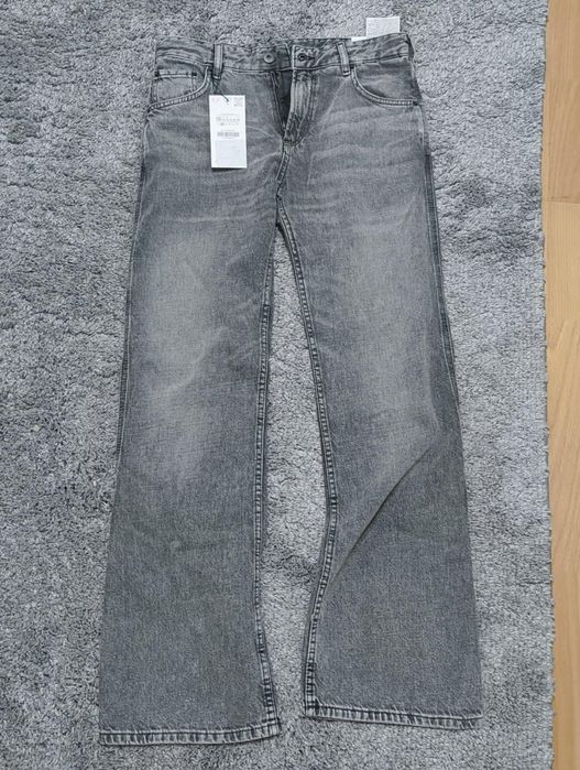 Чисто нови сиви мъжки дънки-Zara