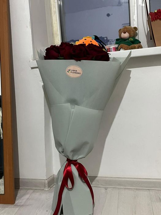 Метровые розы букет