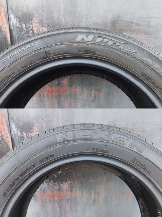 4бр. гуми 215/55/17 Nexen, All season, M+S
dot21
6.6mm
Добро състояние