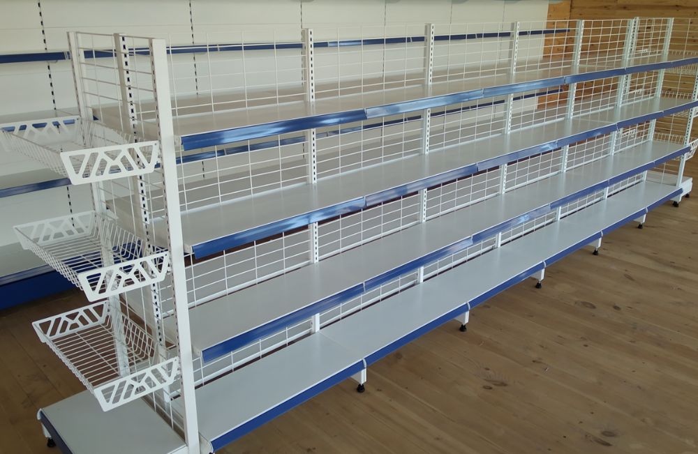 Стеллаж металлический сборный, полка стеллаж, полка металлическая alts