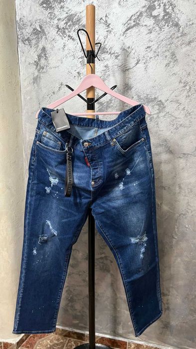 Blugi Dsquared 2 albastru transport gratuit